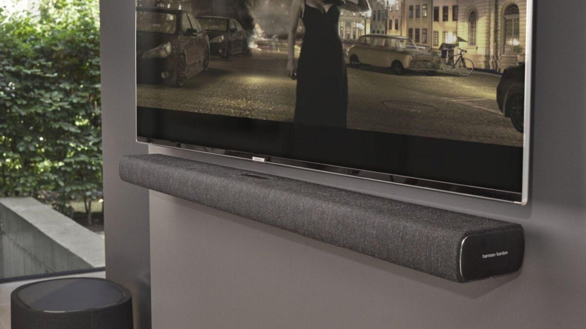 Harman Kardon представил новую домашнюю аудиосистему Citation 7 hk citation bar black living room tv min 1