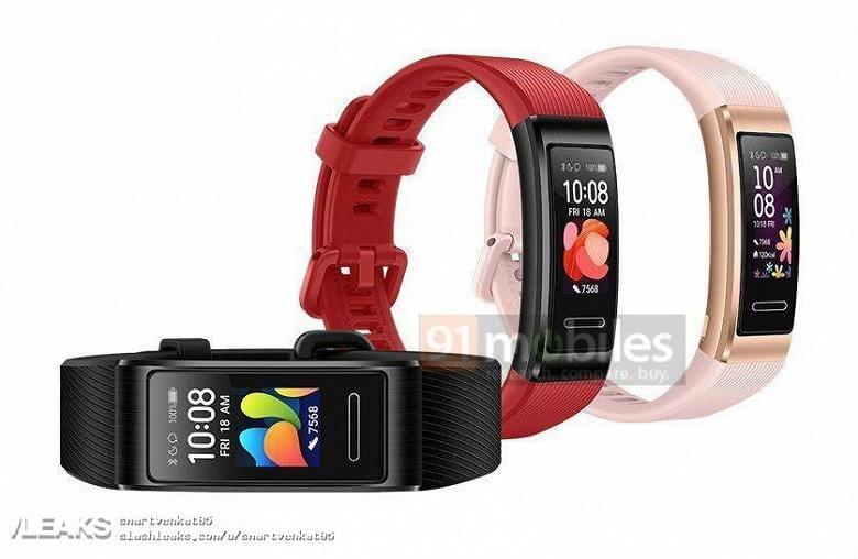 В Сети появились рендеры фитнес-браслета Honor Band 4 Pro 3 huawei band 4 pro large