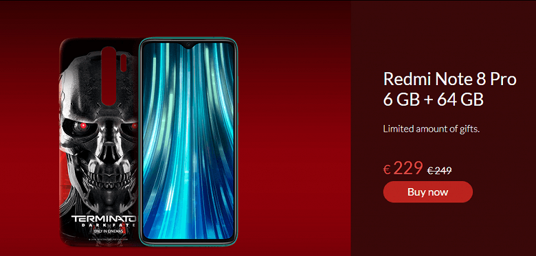 Xiaomi представила версию Redmi Note 8 Pro для фанатов Терминатора 5 redmi note 8 pro terminator dark fate edition large