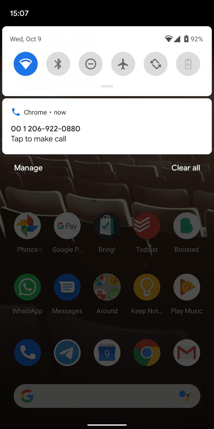 Google расширил функциональные возможности поисковика Chrome 7 sm.chrome beta call from phone 2.750