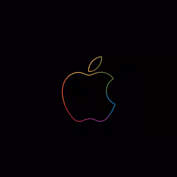 5101464 apple logo minimal colorful dark background hd