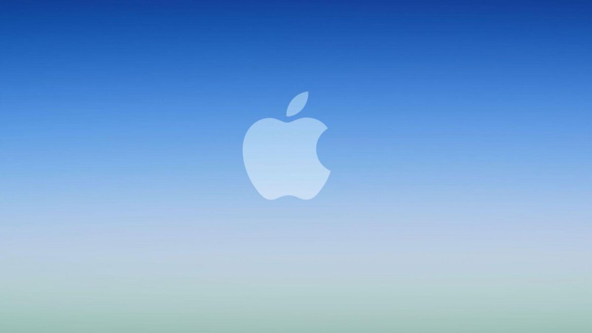 blue ios gradient apple logowallpaper scaled 1