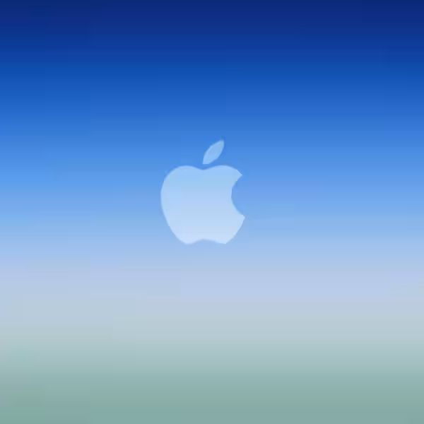 blue ios gradient apple logowallpaper scaled 1