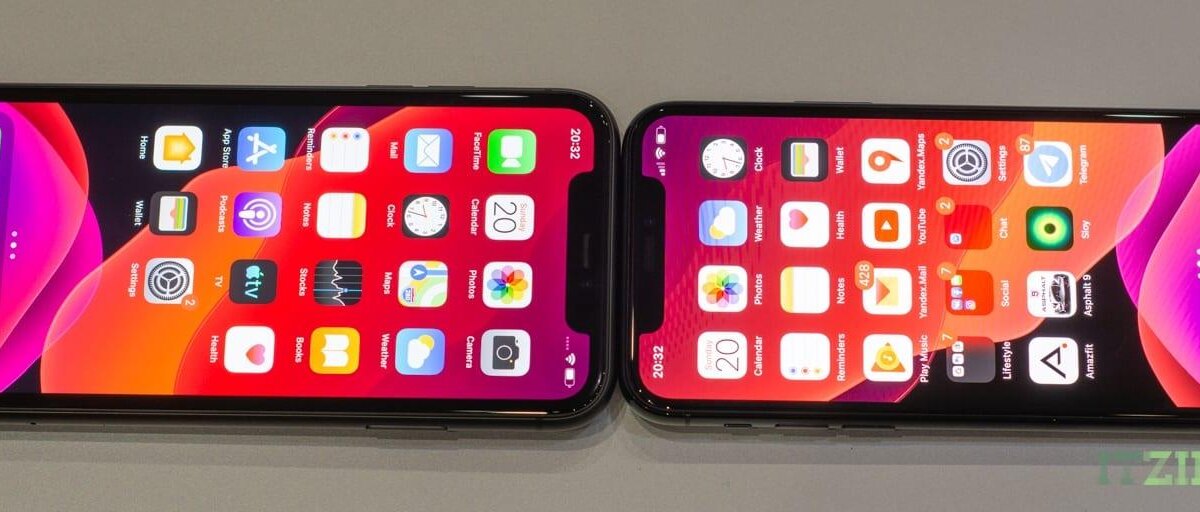 Экраны iPhone 11 и iPhone 11 Pro