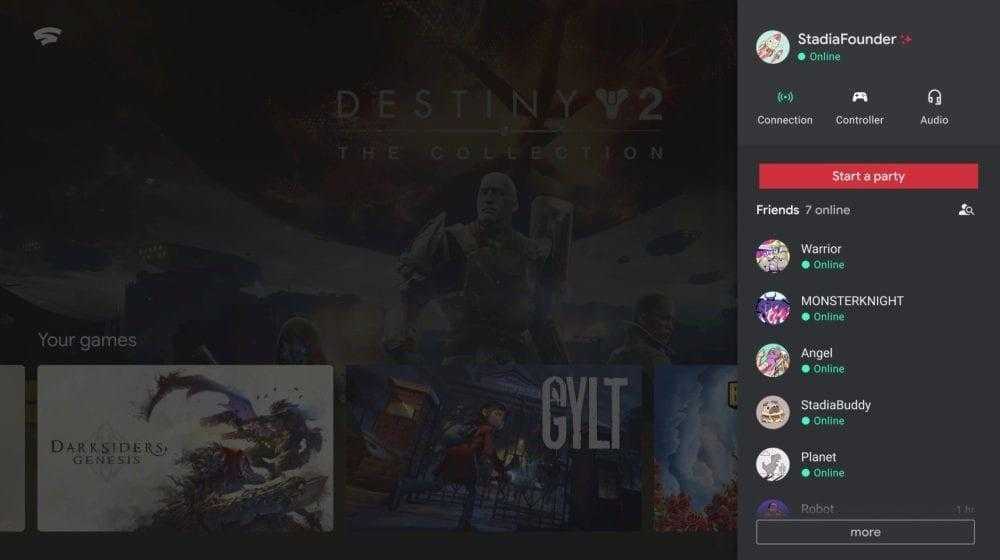 google stadia ui tv 3