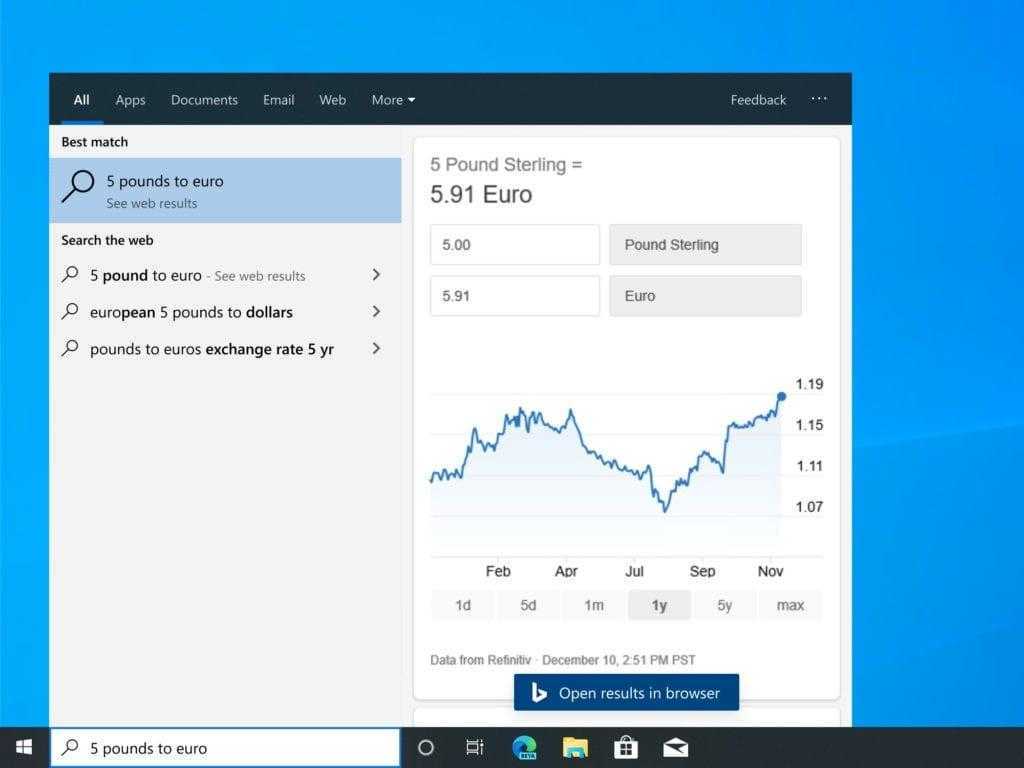 Microsoft превратила панель поиска Windows 10 в мини-браузер 3 ecd9083fd4ff4757d20cdab12d5a2e83