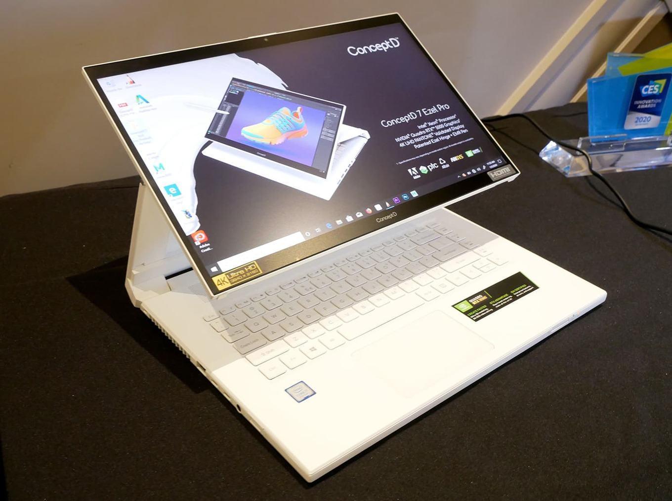 CES 2020. Ноутбук-трансформер ConceptD 7 Ezel от Acer 3 concept d7 ezel pro0 5cf52df1a8954395ae832ec52e5bc53a