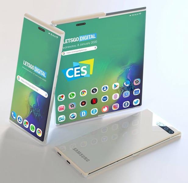 CES 2020. Samsung показала прототип нового складывающегося смартфона 3 galaxy telefoon met slider scherm large