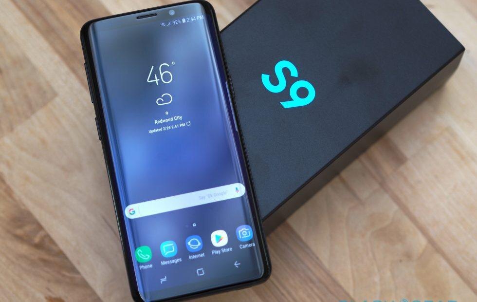 samsung galaxy s9 top
