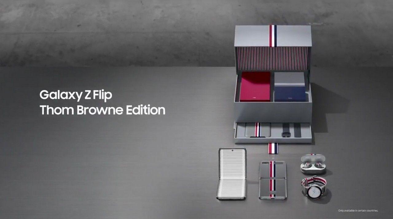 Видео рассекречивает лимитированную версию флагмана Samsung Galaxy Z Flip Thom Browne Edition 3 Galaxy Flip Z Thom Browne Edition