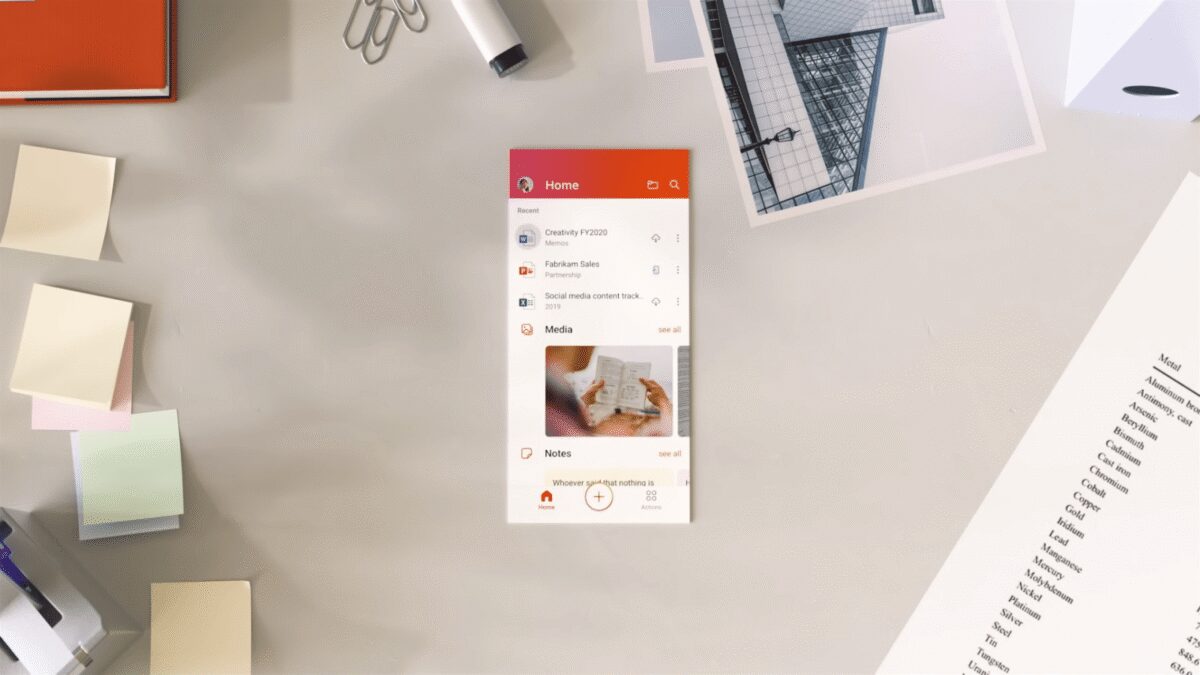 Microsoft выпустила единое приложение Office для Android 3 introducing the office mobile app 0 14 screenshot