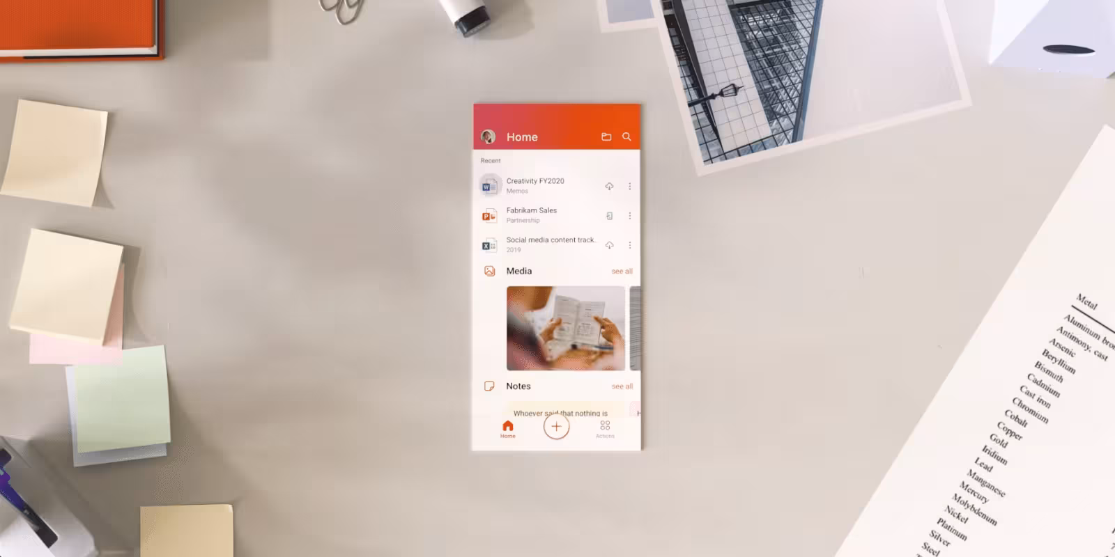 Microsoft выпустила единое приложение Office для Android 3 introducing the office mobile app 0 14 screenshot