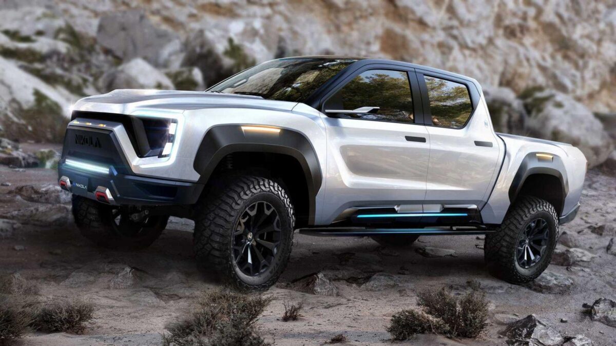 Компания Nikola Corporation представила конкурента Tesla Cybertruck 1 nikola badger electric pickup truck