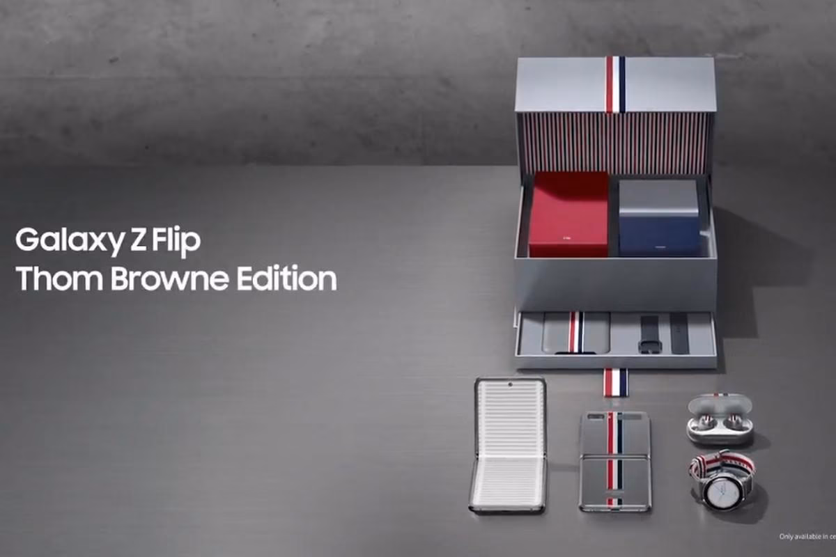 Видео рассекречивает лимитированную версию флагмана Samsung Galaxy Z Flip Thom Browne Edition 2