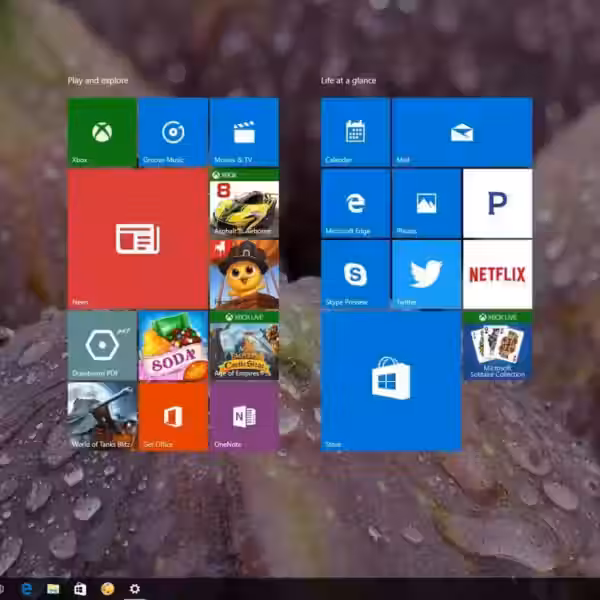 live tiles without notifications windows 10