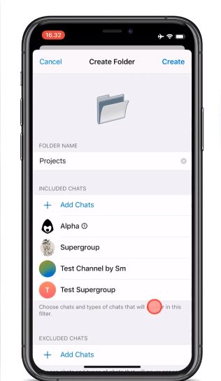 В бета-версии Telegram появились папки с чатами 3 screenshot from 2020 03 29 23 20 12