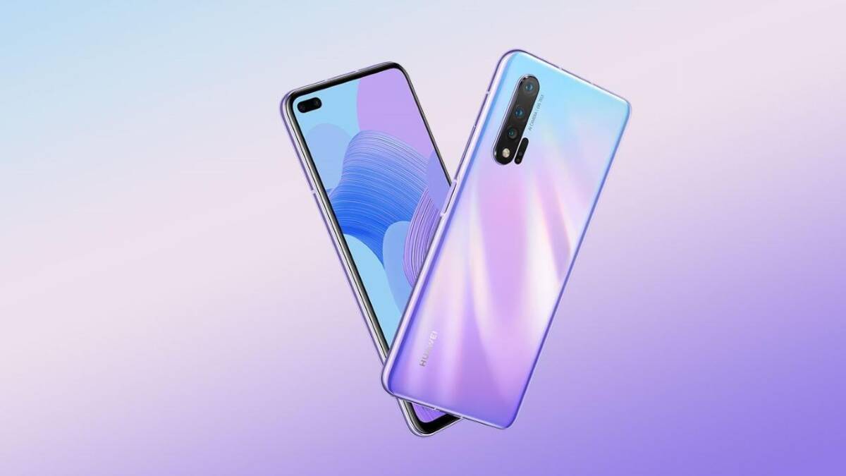 смартфон Huawei Nova 7 спереди и сзади дисплей