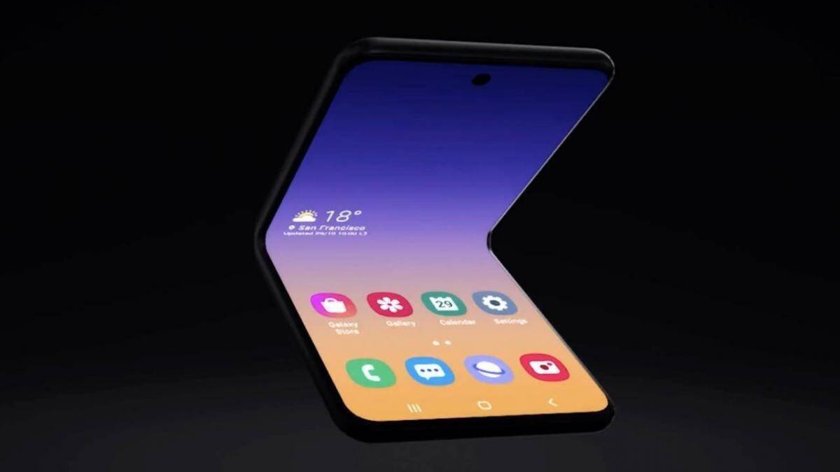 Слухи: Samsung Galaxy Fold 2 будет поставляться с 256 ГБ памяти 2 Складной смартфон Samsung Galaxy Fold 2 в черном цвете, сбоку и спереди
