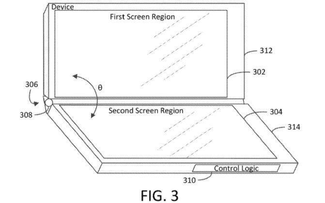 Microsoft запатентовала складное устройство с тремя экранами 3 Microsoft