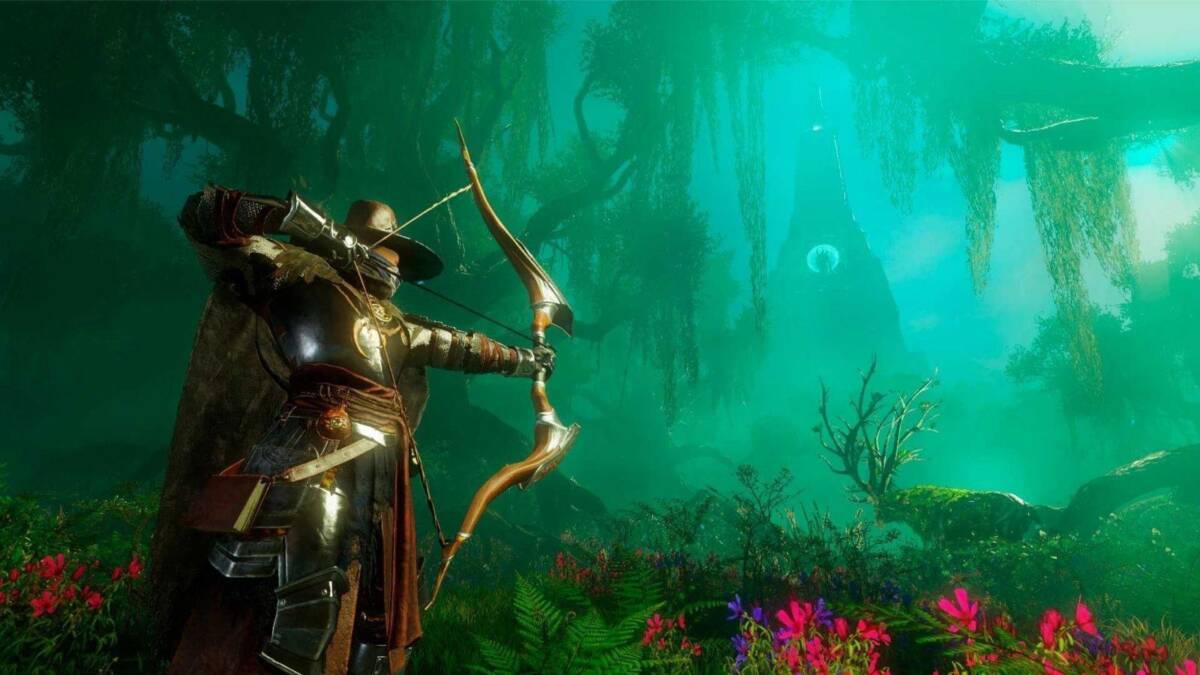 Amazon отложит MMO-игру New World 5 Фигурка джедая с луком и стрелами в лесу