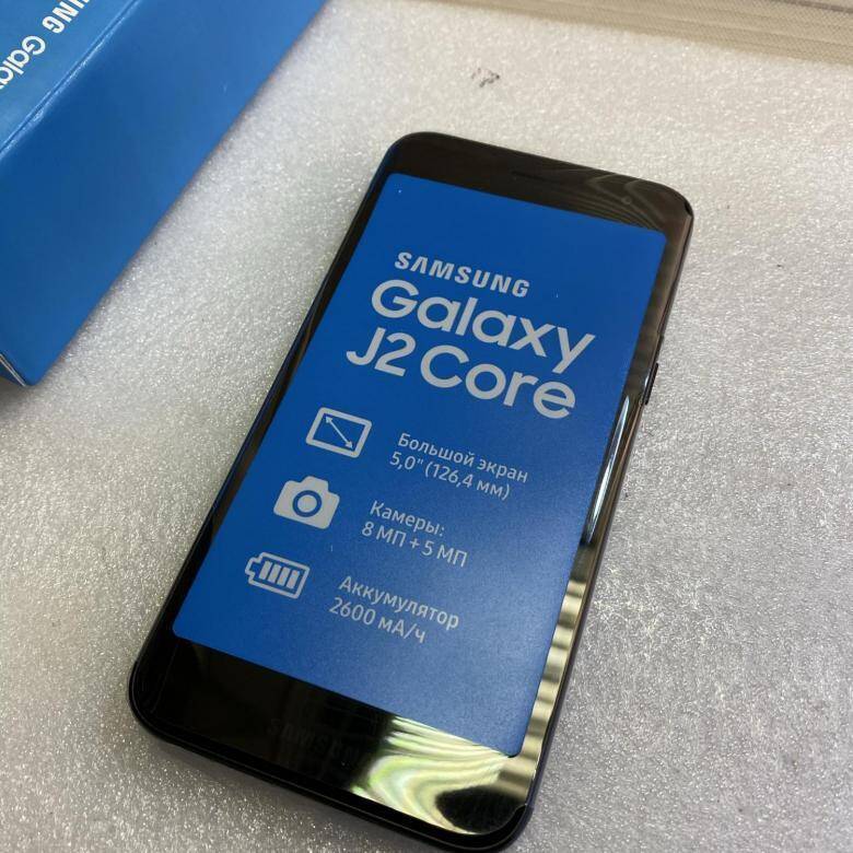 Samsung представила самый дешёвый смартфон 3 Экран Samsung Galaxy J2 Core с информацией о характеристиках