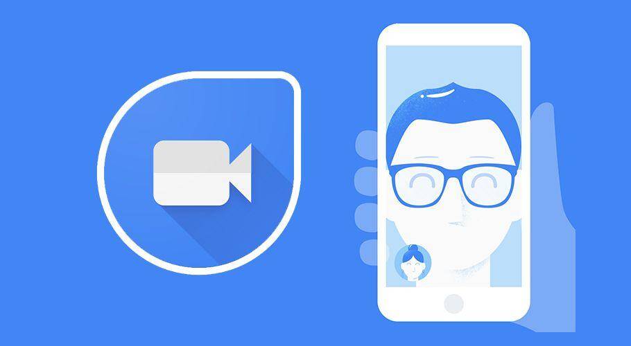 Google Duo для Android будет поддерживать звонки без номера телефона 3 Смартфон с изображением лица и логотипом Google Duo