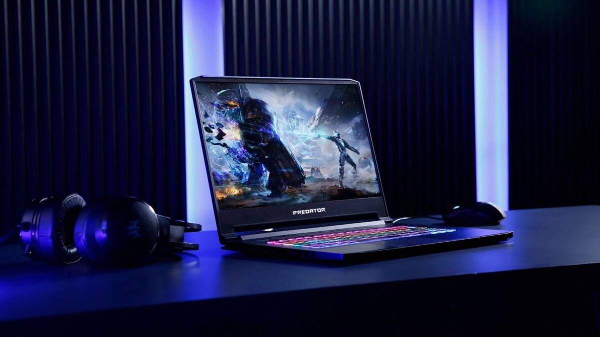 Игровой ноутбук Acer Predator Triton 500 с RGB-клавиатурой и дисплеем