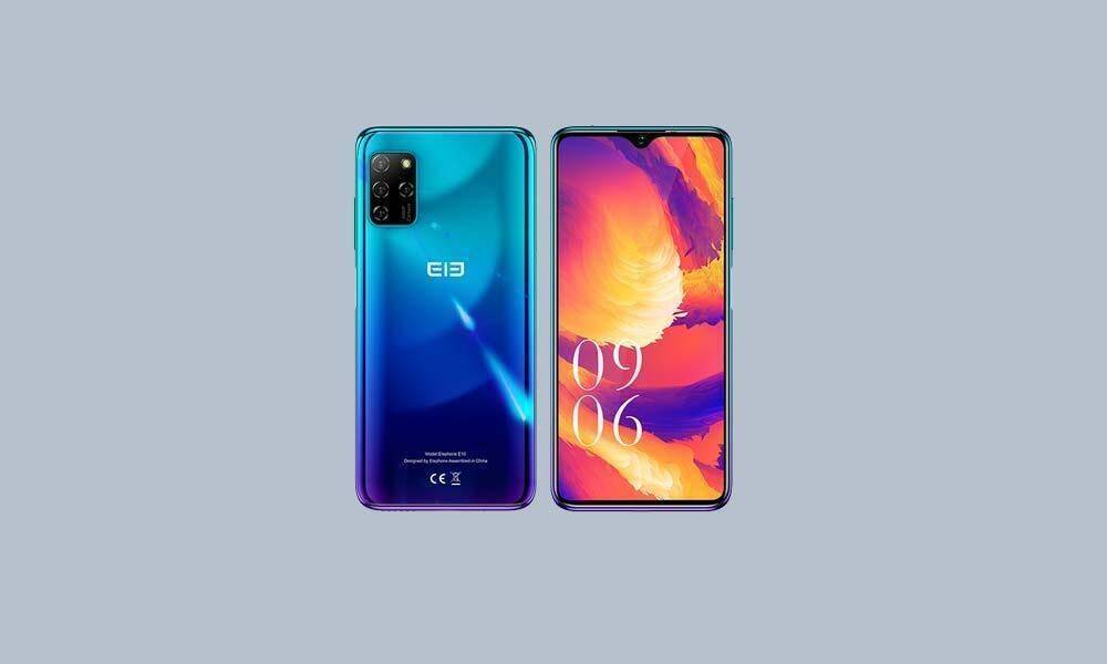 Смартфон Elephone E10 с четырьмя камерами задний вид экрана
