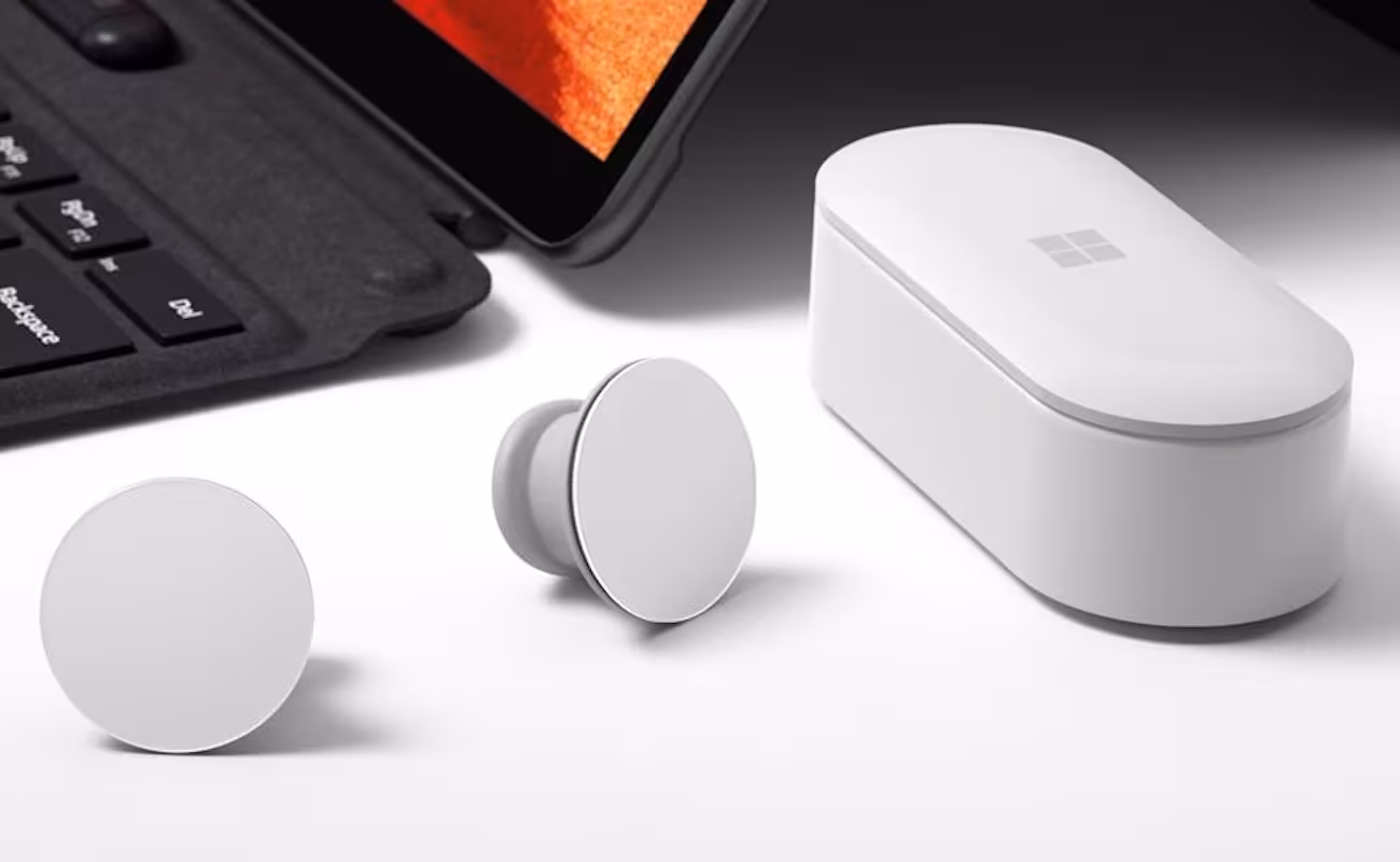 6 мая поступят в продажу наушники Microsoft Earbuds 2 microsoft surface translating earbuds new 01