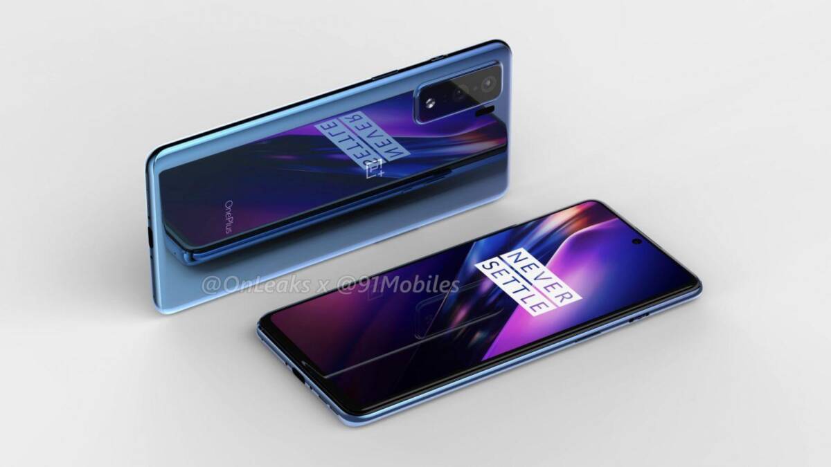 Смартфон OnePlus 8 с изогнутым дисплеем и камерой на задней панели