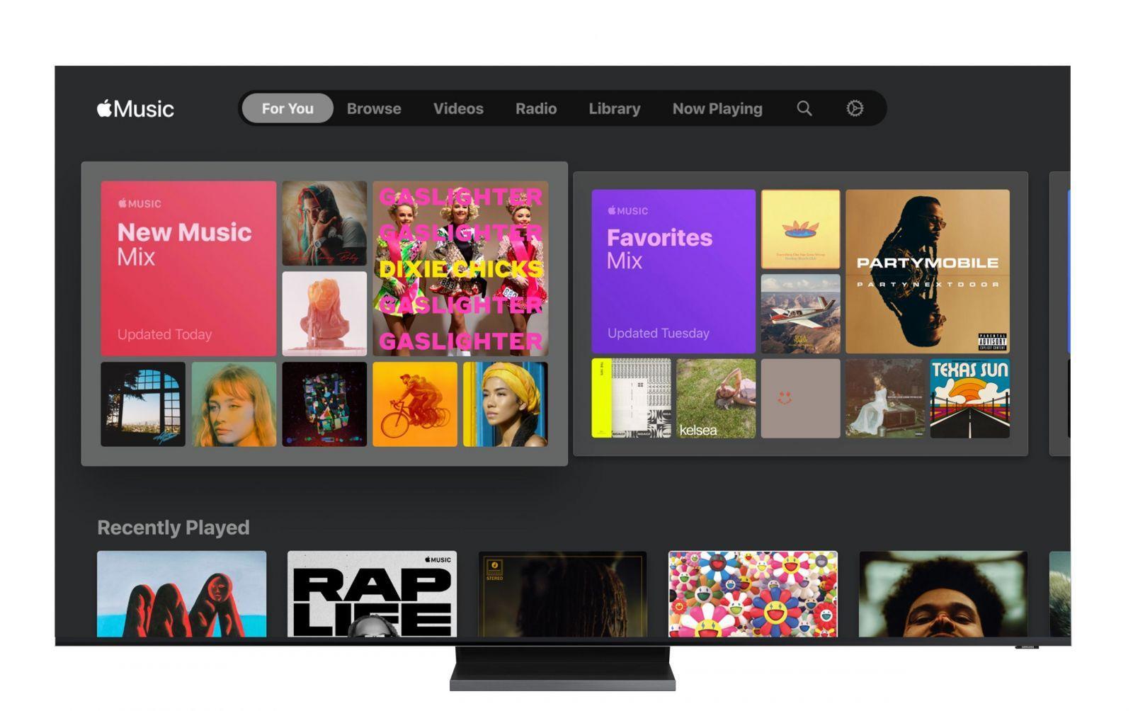 Samsung запустила Apple Music на своих телевизорах 3 samsung smart tv and apple music 01 scaled