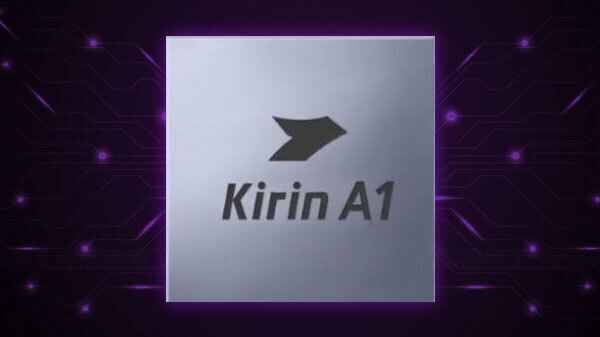 Логотип Kirin A1 на чипе для наушников Microsoft Earbuds