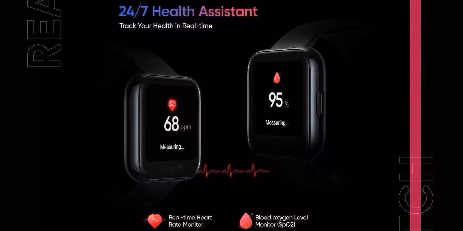 Умные часы Realme Watch с функциями измерения пульса и кислорода