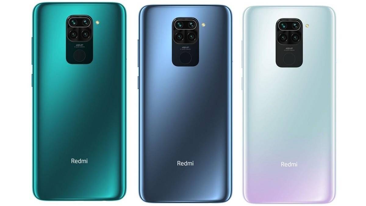 Образец задней панели смартфона Redmi 10X с тремя фотокамерами