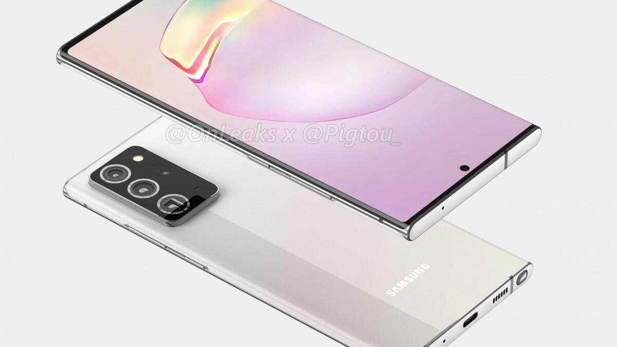 Блок камеры Samsung Galaxy Note 20+ с тремя объективами и вспышкой