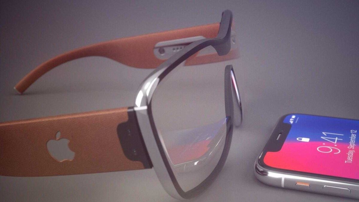 Умные очки Apple Glasses без оправы с дисплеем и сенсорным управлением