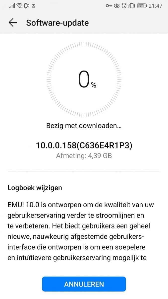 Официально: EMUI 10 выйдет на Huawei P20 Pro и Mate 10 5 Экран обновления программного обеспечения на смартфоне Xiaomi