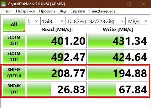 Как узнать скорость жёсткого диска или SSD-накопителя 14 Тест скорости памяти iDiX Honor X10 показано в CrystalDiskMark