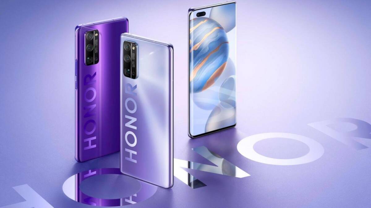 Смартфон Honor 30 передний и задний план