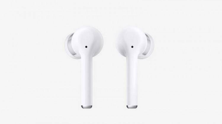 Huawei анонсировала наушники FreeBuds 3i с активным шумоподавлением 4 Беспроводные наушники Huawei FreeBuds 3i спереди