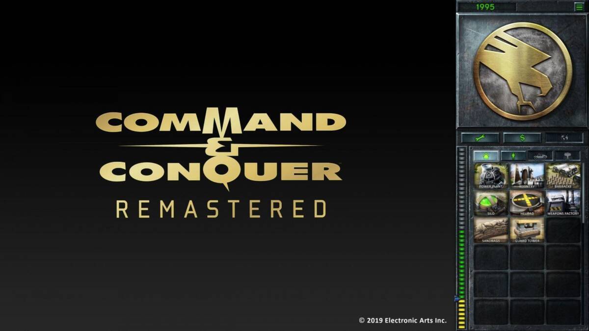 Главное меню Command & Conquer Remastered Collection на ПК интерфейс оформление