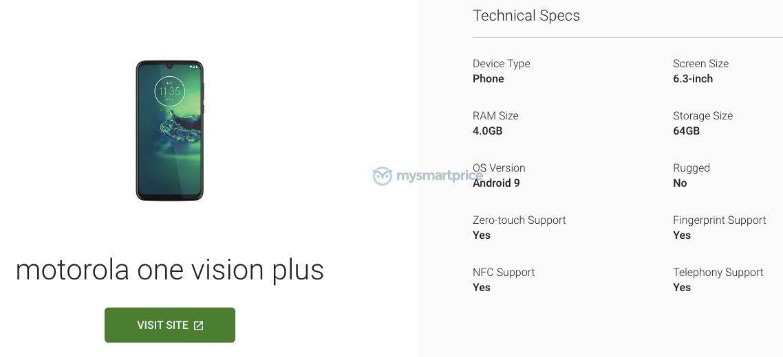 Motorola One Vision Plus выйдет с 6,3-дюймовым дисплеем 4 motorola-one-vision-plus-android-enterprise