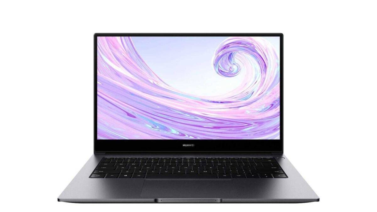 Ноутбук Huawei MateBook D с дисплеем и клавиатурой