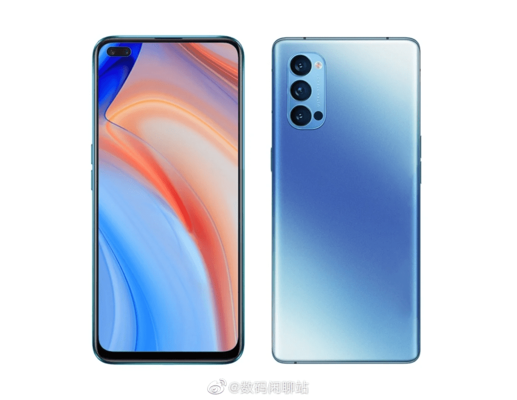 В сеть утекли характеристики смартфона OPPO Reno4 4 oppo reno4 render 1024x794 1
