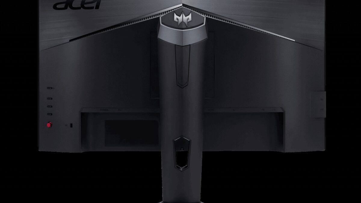 Задняя панель монитора Predator XB273 GP с креплением и портами