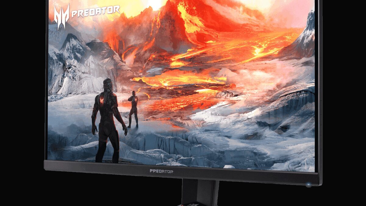 Игровой монитор Predator XB273 GP с рамкой и ногой изогнутой