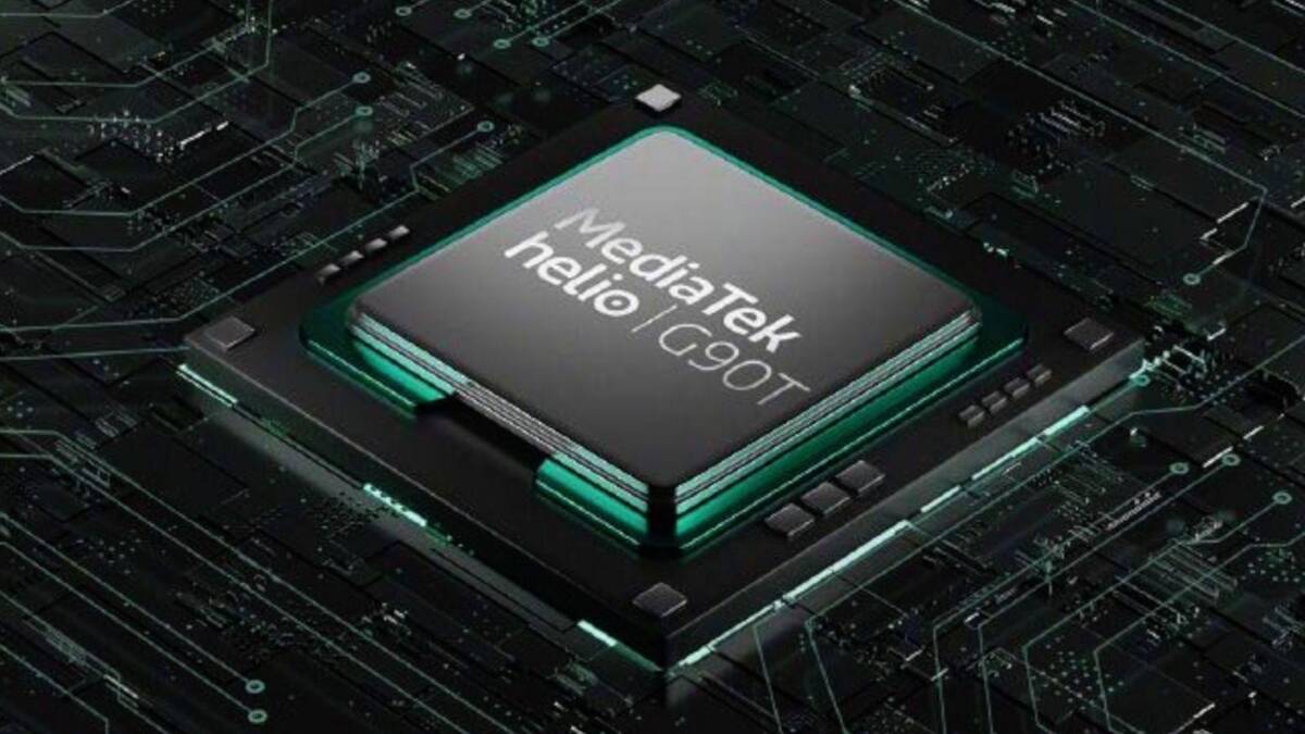 Центральный процессор Mediatek Helio G90T на материнской плате