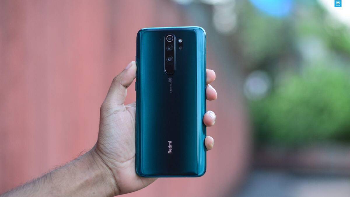Задняя панель смартфона Redmi Note 8 Pro голубого цвета