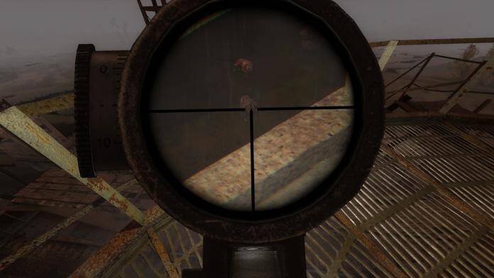Гайд по S.T.A.L.K.E.R. Gunslinger Beta. Главные отличия и фишки 18 Прицельный прицел в виде оптического прибора на стене