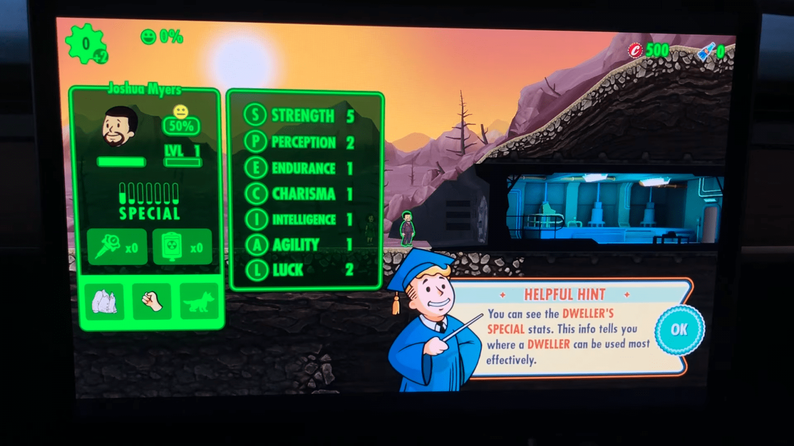 Игра Fallout Shelter появилась в автомобилях Tesla 5 screenshot from 2020 05 23 13 19 38